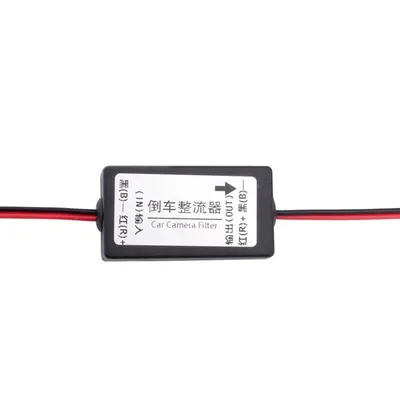 12V DC Auto Rückansicht Gleichrichter Bildschirm Interferenz Kondensator Filter Stecker Auto Kamera Relais Regler für Backup Auto Kamera