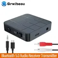 Trasmettitore ricevitore audio Bluetooth 5.0 2 IN 1 RCA Jack AUX da 3,5 mm Dongle USB Adattatori wireless stereo per cuffie PC TV per auto