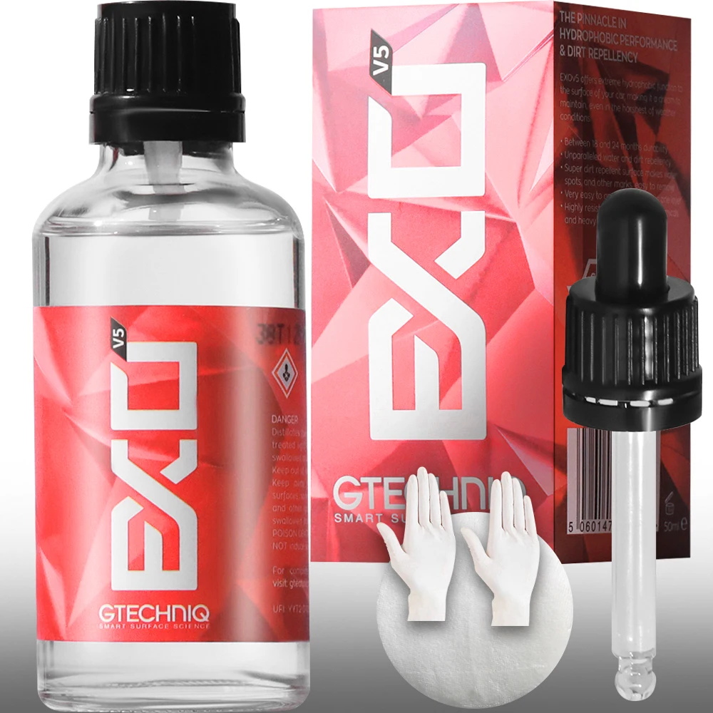 EXO Ultra langlebige hydrophobe Beschichtung V5 Schützen Sie Ihre Farbe. Hinzufügen Sie den Glanz. Zertreiben Sie Verunreinigungen. Chemikalien. Befreien Sie sich Image