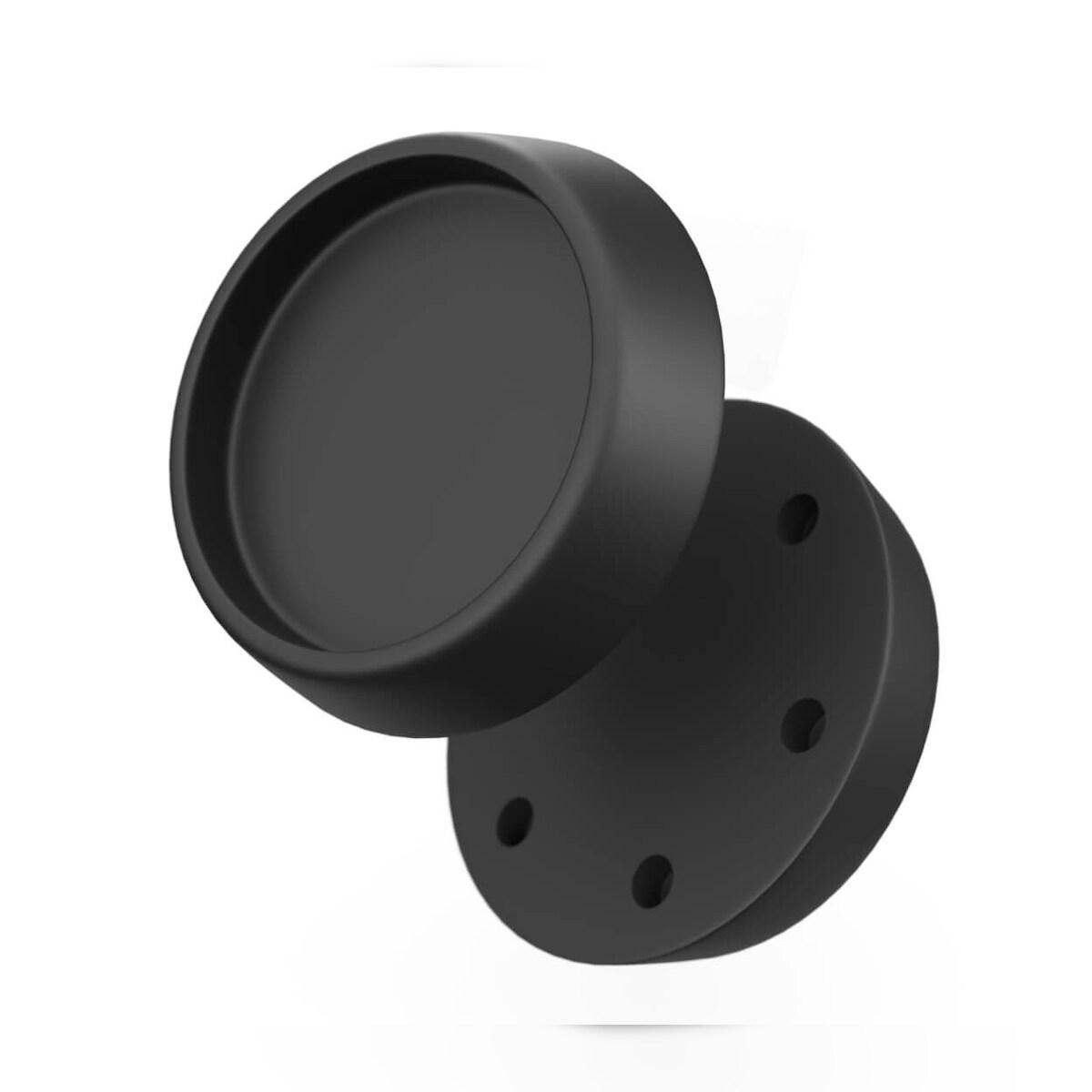 BAUHELD Gummifüße Schwingungsdämpfer 67 x 60 mm 4 Stück Schwarz