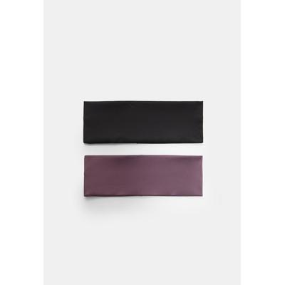 Stradivarius Set of 2 elasticated hair bands Purple OS