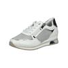 Sneaker MARCO TOZZI "Marco Tozzi Sneaker Lederimitat/Textil", Damen, Gr. 38, weiß (weiß, silber), Lederimitat, Textil, casual, Schuhe
