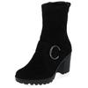 High-Heel-Stiefelette IGI & CO "IGI & CO Stiefelette Leder", Damen, Gr. 38, schwarz, Leder, casual, Schuhe