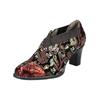 Stiefelette LAURA VITA "LAURA VITA Stiefelette Leder/Textil", Damen, Gr. 36, rot, Leder, Textil, casual, Schuhe