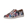 Sneaker CAPRICE "Caprice Sneaker Leder", Damen, Gr. 38,5, blau (weiß, blau), Leder, casual, Schuhe