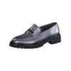 Slipper PAUL GREEN "Paul Green Slipper Leder", Damen, Gr. 41, silber (metallic silber), Leder, casual, Schuhe