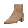 Stiefelette HÖGL "Högl Stiefelette Veloursleder", Damen, Gr. 37,5, grau (taupe), Veloursleder, casual, Schuhe