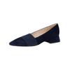 Ballerina PETER KAISER "Peter Kaiser Ballerinas Veloursleder/Textil", Damen, Gr. 38,5, blau (dunkelblau), Veloursleder, Textil, casual, Schuhe