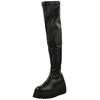 Overkneestiefel STEVE MADDEN "STEVE MADDEN Stiefel Leder/Textil", Damen, Gr. 39, schwarz, Leder, Textil, casual, Schuhe