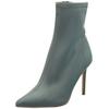 High-Heel-Stiefelette STEVE MADDEN "STEVE MADDEN Stiefelette Leder", Damen, Gr. 39, grau, Leder, casual, Schuhe