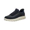 Sneaker GEOX "Geox Sneaker Leder/Textil", Herren, Gr. 41, blau (navy), Leder, Textil, casual, Schuhe