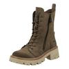 Schnürstiefelette MUSTANG SHOES "Mustang Shoes Stiefelette Lederimitat", Damen, Gr. 36, erde, Lederimitat, casual, Schuhe