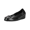 Ballerina HÖGL "Högl Ballerinas Leder", Damen, Gr. 38, schwarz, Leder, casual, Schuhe