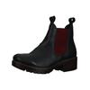 Stiefelette LAZAMANI "Lazamani Stiefelette Leder/Textil", Damen, Gr. 37, rot (schwarz, rot), Leder, Textil, casual, Schuhe