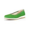 Ballerina GABOR COMFORT "Gabor Comfort Ballerinas Veloursleder", Damen, Gr. 38, grün, Veloursleder, casual, Schuhe