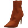 High-Heel-Stiefelette STEVE MADDEN "STEVE MADDEN Stiefelette Leder", Damen, Gr. 39, braun (caramel), Leder, casual, Schuhe