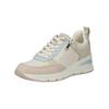 Sneaker TAMARIS "Tamaris Sneaker Lederimitat", Damen, Gr. 41, blau (beige, blau), Lederimitat, casual, Schuhe