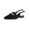 Pumps GABOR "Gabor Ballerinas Leder", Damen, Gr. 40, schwarz, Leder, elegant, Schuhe