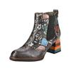 Stiefelette LAURA VITA "LAURA VITA Stiefelette Leder", Damen, Gr. 39, blau, Leder, casual, Schuhe