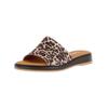 Pantolette GABOR COMFORT "Gabor Comfort Pantoletten Leder", Damen, Gr. 40,5, braun (leopard), Leder, casual, Schuhe