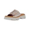 Pantolette GABOR COMFORT "Gabor Comfort Pantoletten Leder", Damen, Gr. 39, puder, Leder, casual, Schuhe
