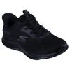 Slip-On Sneaker SKECHERS "SKECH-LITE PRO 2.0", Damen, Gr. 36, schwarz, Textil, unifarben, sportlich, Schuhe, Freizeitschuh, Slipper mit Slip-Ins