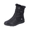 Stiefelette RIEKER "Rieker Stiefelette Lederimitat", Damen, Gr. 41, schwarz, Lederimitat, casual, Schuhe