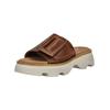 Pantolette GABOR COMFORT "Gabor Comfort Pantoletten Glattleder", Damen, Gr. 40,5, braun (camel), Glattleder, casual, Schuhe