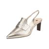 Pumps HÖGL "Högl Pumps Leder", Damen, Gr. 38,5, braun (bronze), Leder, elegant, Schuhe