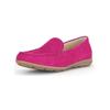 Mokassin GABOR COMFORT "Gabor Comfort Mokassin Veloursleder", Damen, Gr. 38,5, pink, Veloursleder, casual, Schuhe
