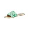 Pantolette STEVE MADDEN "STEVE MADDEN Pantoletten Lederimitat", Damen, Gr. 36, grün, Lederimitat, casual, Schuhe