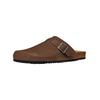 Pantolette GEOX "Geox Pantoletten Nubukleder", Herren, Gr. 41, braun, Nubukleder, casual, Schuhe