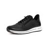 Sneaker ARA "Ara Sneaker Leder", Damen, Gr. 38, schwarz, Leder, casual, Schuhe