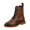 Schnürstiefelette BAGATT "BAGATT Stiefelette Nappaleder", Damen, Gr. 38, braun (cognac), Nappaleder, casual, Schuhe