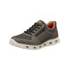 Sneaker RIEKER "Rieker Sneaker Lederimitat", Herren, Gr. 41, oliv, braun, Lederimitat, casual, Schuhe