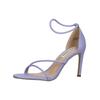 High-Heel-Sandalette STEVE MADDEN "STEVE MADDEN Sandalen Lederimitat", Damen, Gr. 40, lila (lavender), Lederimitat, casual, Schuhe
