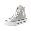 Sneaker CONVERSE "CHUCK TAYLOR ALL STAR LIFT PLATFORM", Gr. 37,5, grau area, weiß, schwarz, Textil, sportlich, Schuhe
