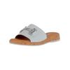 Pantolette GABOR COMFORT "Gabor Comfort Pantoletten Leder", Damen, Gr. 38,5, weiß, Leder, casual, Schuhe