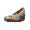 Keilpumps FLY LONDON "Fly London Pumps Leder", Damen, Gr. 38, silber, Leder, casual, Schuhe
