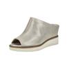 Pantolette TAMARIS "Tamaris Pantoletten Leder", Damen, Gr. 42, beige (champagne), Leder, casual, Schuhe