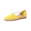 Riemchenballerina PAUL GREEN "Paul Green Halbschuhe Veloursleder", Damen, Gr. 39, gelb (sun), Veloursleder, casual, Schuhe