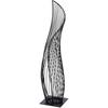 Dekoobjekt CASABLANCA BY GILDE "Dekoobjekt Der Schwung schwarz H. 57 cm", schwarz, B:14cm H:57cm T:13cm, Metall, Dekofiguren