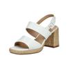 High-Heel-Sandalette REGARDE LE CIEL "Regarde Le Ciel Sandalen Leder", Damen, Gr. 40, weiß, Leder, casual, Schuhe