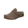 Pantolette THINK "Think Pantoletten Veloursleder", Damen, Gr. 39, braun, Veloursleder, casual, Schuhe