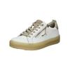 Sneaker TAMARIS "Tamaris Sneaker Leder/Textil", Damen, Gr. 38, weiß (weiß, beige), Leder, Textil, casual, Schuhe