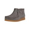 Mokassin CLARKS "WallabeeEVO", Herren, Gr. 44, grau, casual, Schuhe, mit authentischer Kieselkrepp-Sohle