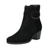 Stiefelette GABOR "Gabor Stiefelette Veloursleder", Damen, Gr. 42, schwarz, Veloursleder, casual, Schuhe