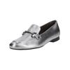 Slipper PAUL GREEN "Paul Green Slipper Leder", Damen, Gr. 38, silber (metallic silber), Leder, casual, Schuhe