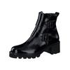 Stiefelette PAUL GREEN "Paul Green Stiefelette Leder", Damen, Gr. 41, schwarz (schwarz lack), Leder, casual, Schuhe