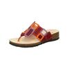 Zehentrenner THINK "Think Zehensteg Nappaleder", Damen, Gr. 39, rot, pink, Nappaleder, casual, Schuhe